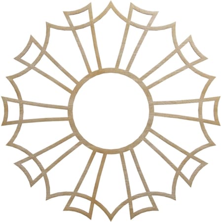 Ekena Millwork Augustus Wood Fretwork Pierced Ceiling Medallion, Hickory, 30"OD x 10 1/2"ID x 3/8"T CMWP30X30X0375AUHI